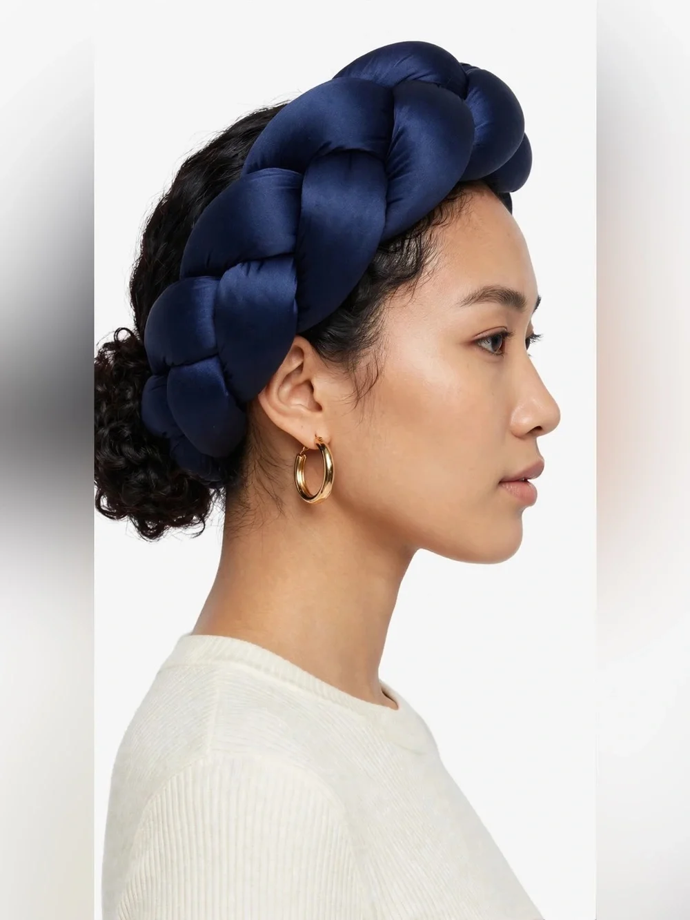 Braided Crown Headband in Dark Brown